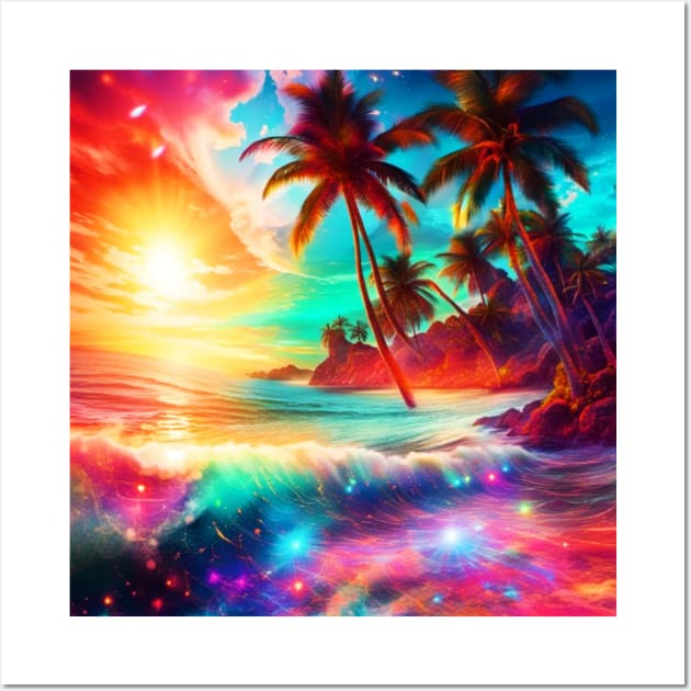 Tropical Island Paradise Wall Art by Trails I Travel Art